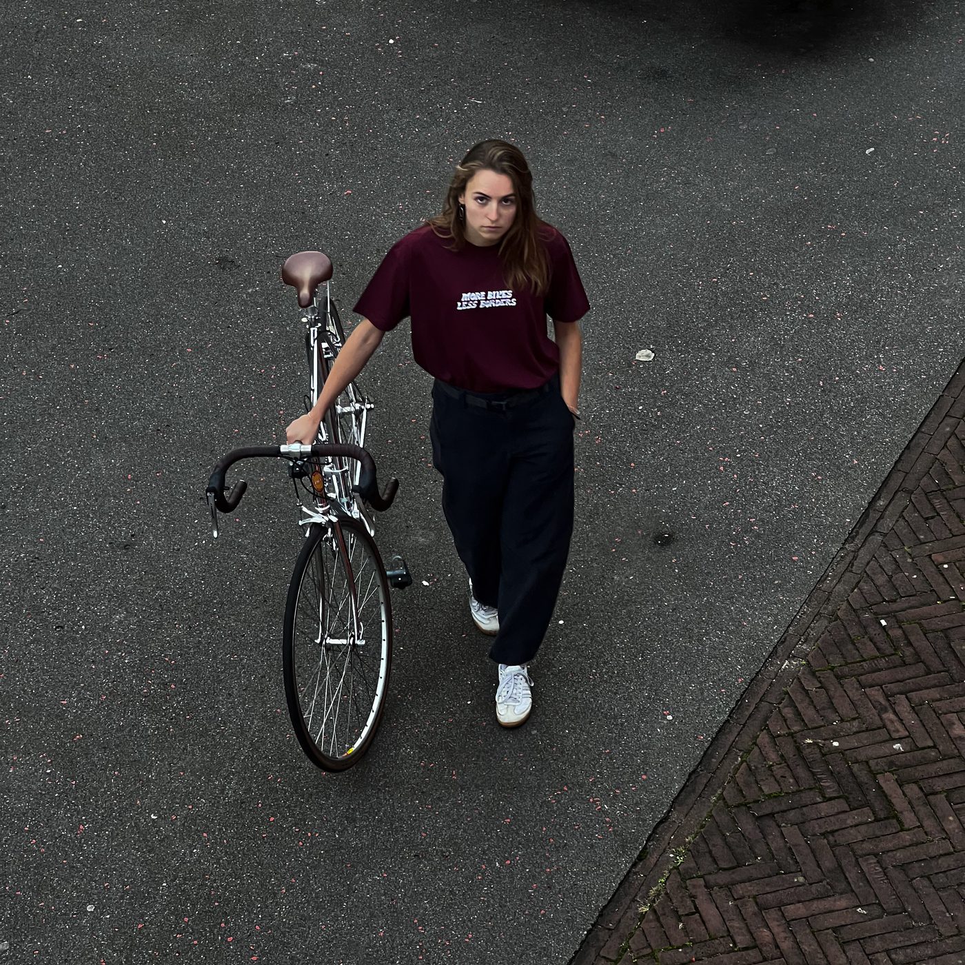 T-shirt – burgundy